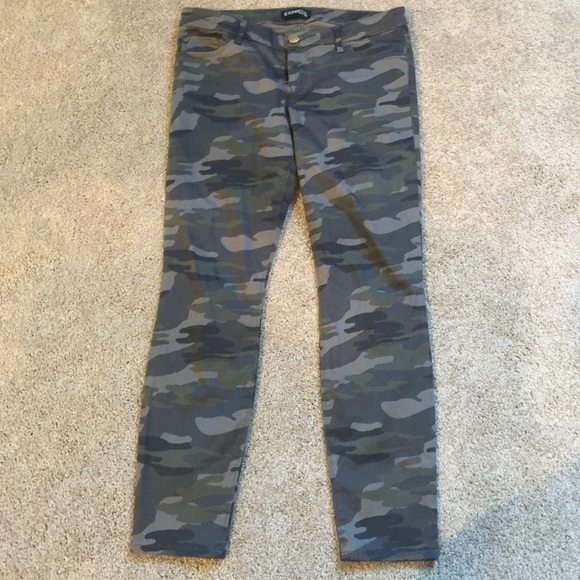 Express skinny camouflage pants