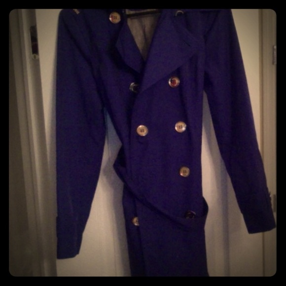 Michael Kors blue trench coat never worn