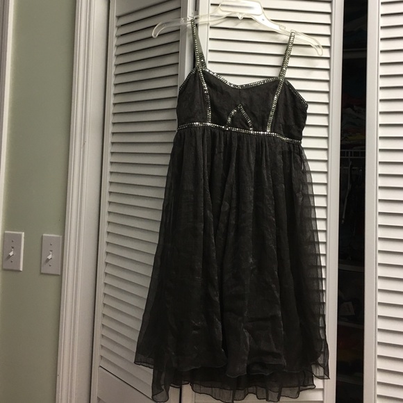 pretty dark gray dress small