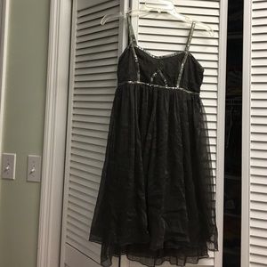 pretty dark gray dress small