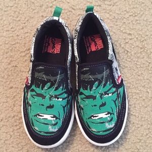 Stride Rite Incredible Hulk slip-on shoes