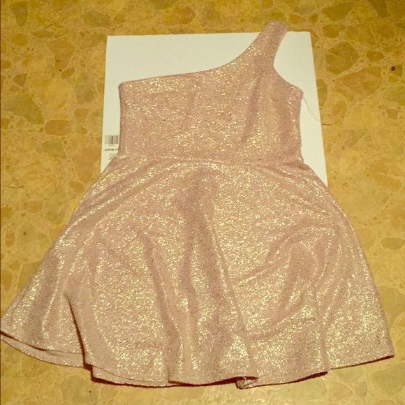 Tan Dress with Gold Accents. Brand New With Tags.