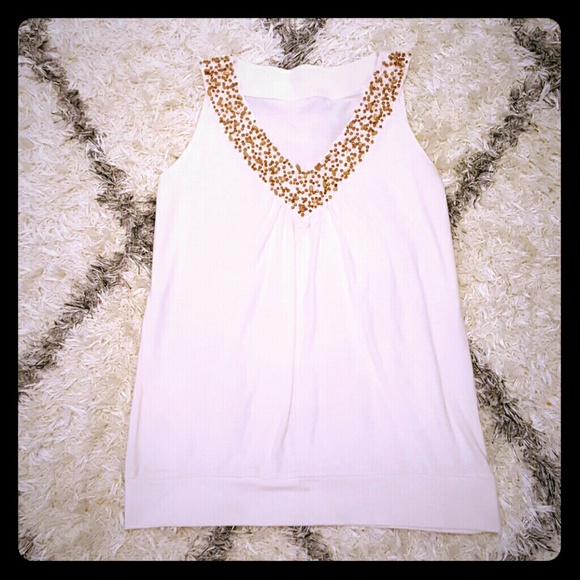 Beautiful beaded embellished tank top