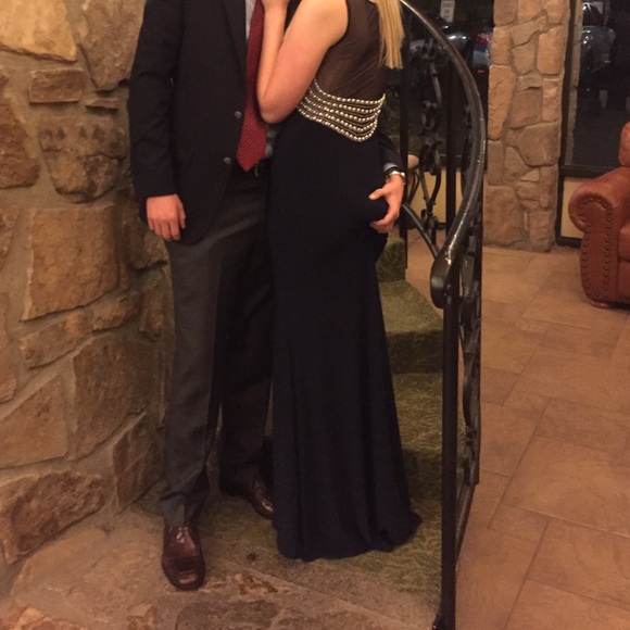 Navy blue formal/prom dress
