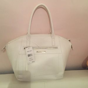 Brand new white Nine West handbag!