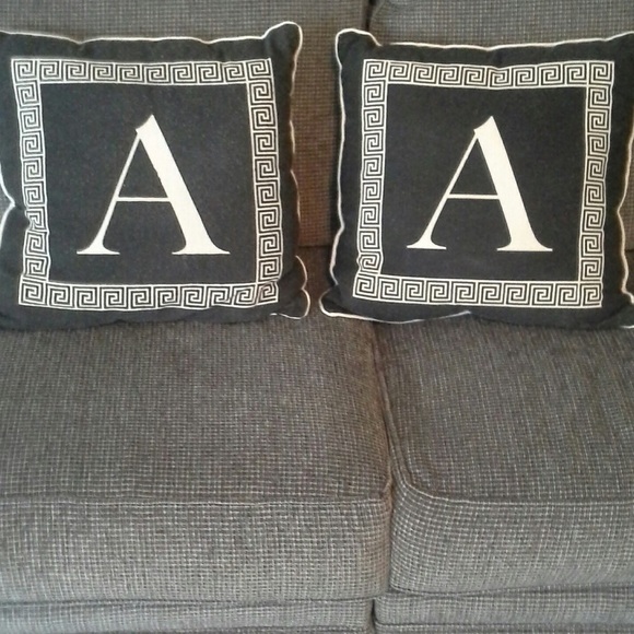 Set of 2 beautiful "A" pillows