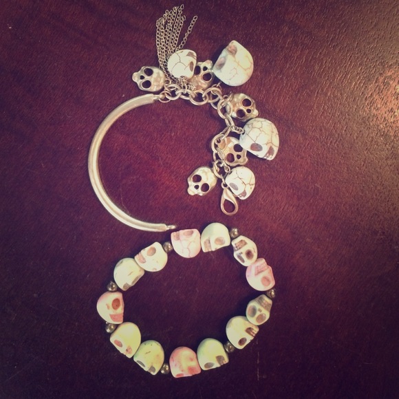 Two skull bracelets!