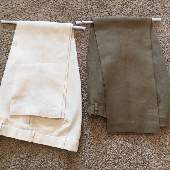 Lot of 2 Men's linen Brooks Brothers pants