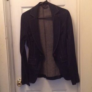 Blue denim blazer
