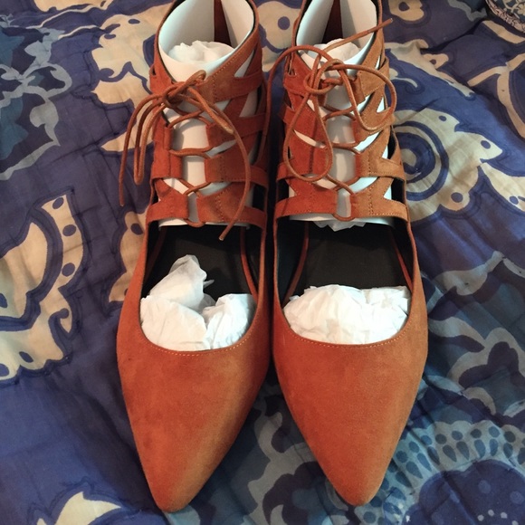 Lace up ASOS flats BRAND NEW