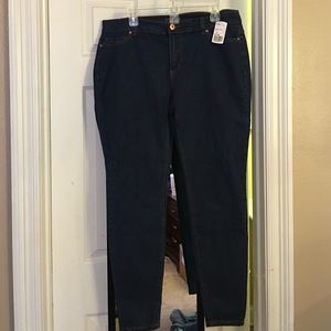 Forever 21 plus dark wash skinny jeans