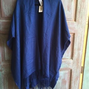 Beautiful indigo blue wrap.  OS