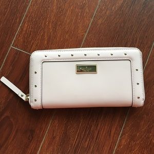 NWT: Kate Spade Neda blush zip around wallet