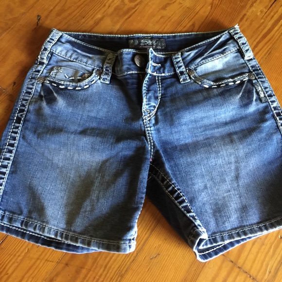 Silver Jean shorts