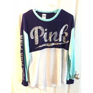 VS PINK long sleeve bling top