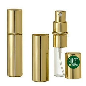 Golden spray bottle