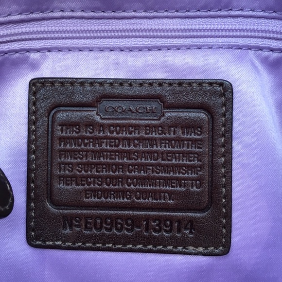 NWOT Coach Brown Leather Handbag - Picture 8 of 16