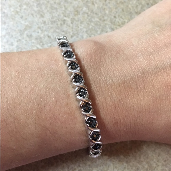 Black diamond tenet bracelet from Kay