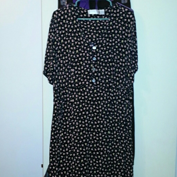 Vintage Dress 100% Rayon - Picture 1 of 5