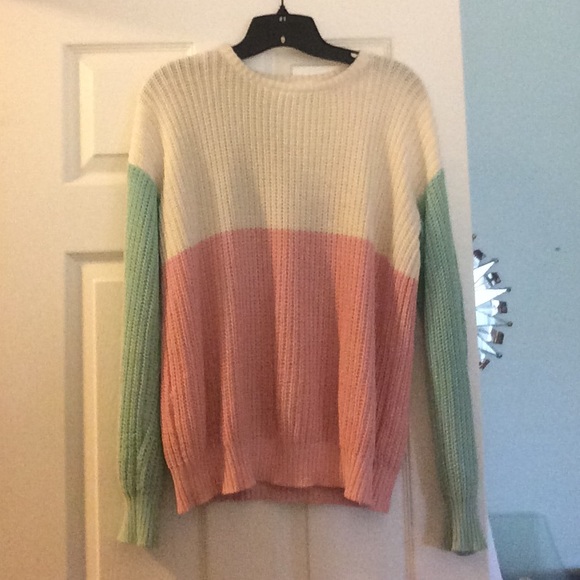 American Apparel Color Block Sweater
