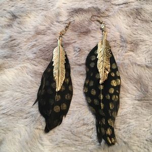 Feather earrings