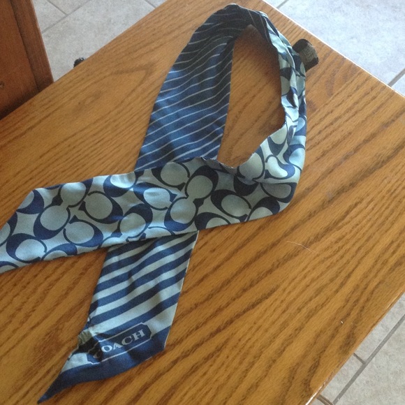 Coach blue scarf