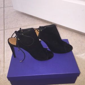 Aquazzura suede black heels