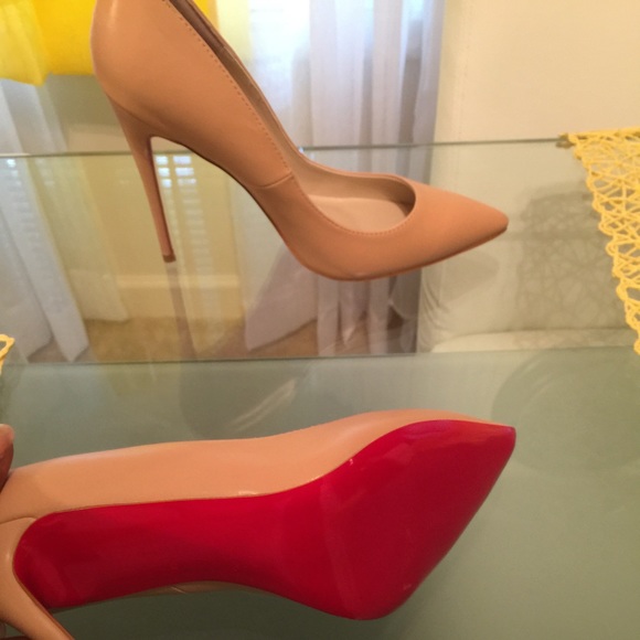 Nude/ leader Kate red bottom