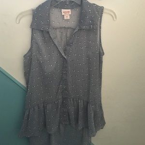 Sheer bunny print tank size M