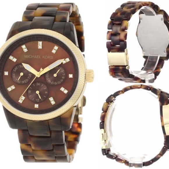 Michael Korz Ritz tortoise acetate watch✨