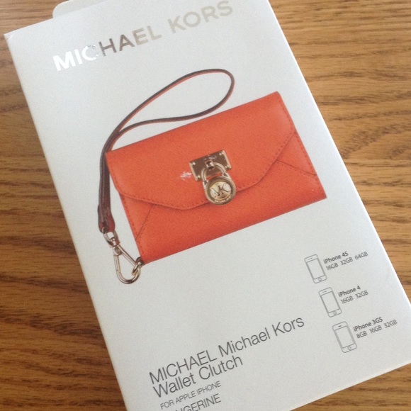 Michael Kors wallet clutch tangerine new inbox