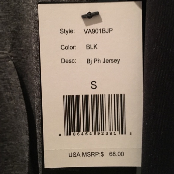 RVCA BLK/GRAY/RED LONG SLEEVE HOODY W/THUMB INSERT - Picture 2 of 4