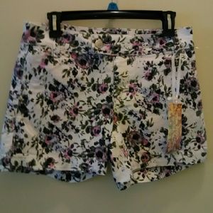 Cute little flowered colored shorts.