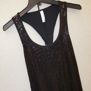 Black sequins dress