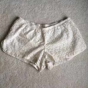 Xhilaration - flirty lace overlay shorts, L