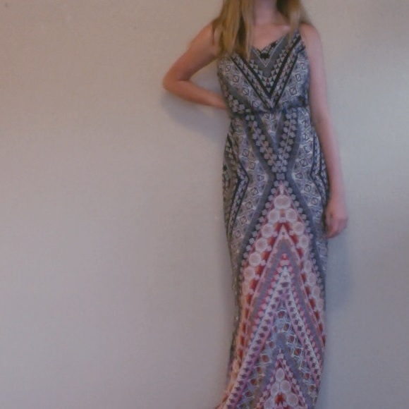 Tribal Multicolored Maxi Dress