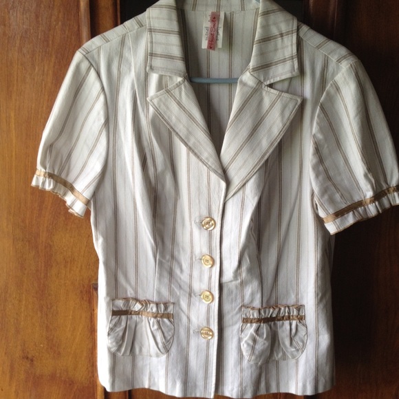 Pinstriped dress shirt
