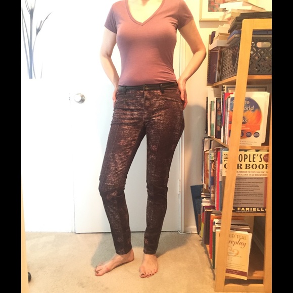 Stretch jeans - snake print - Picture 1 of 3