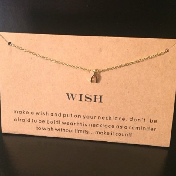 ✨FLASH SALE✨Gold Wishbone Pendant Minimal Necklace - Picture 4 of 4