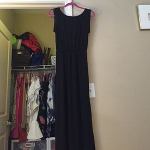 Black maxi dress