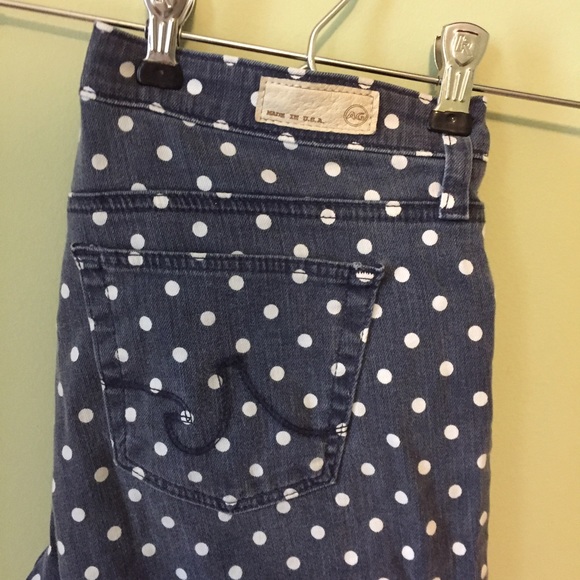 AG Adriano Goldschmied polka dot pants sz 29
