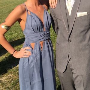 Sabo Skirt Maxi Dress in Blue