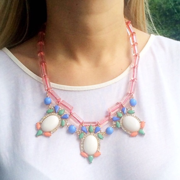 Orange crystal Necklace - Picture 1 of 2