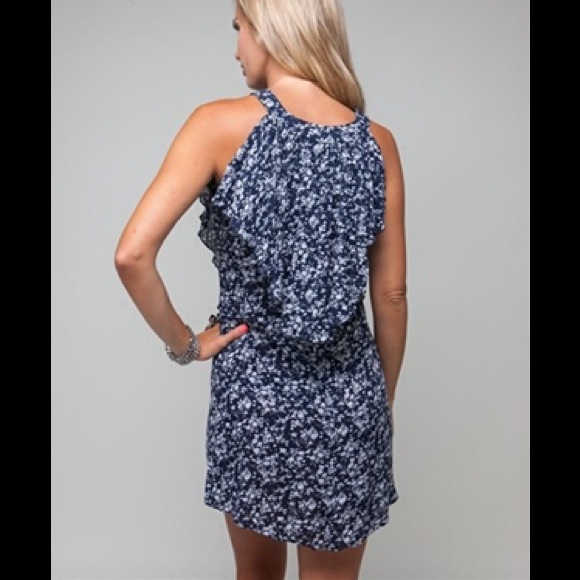 Blue floral Dress NWT - Picture 3 of 3
