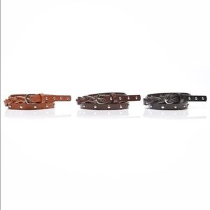 3 Pack Thin Studded Belts