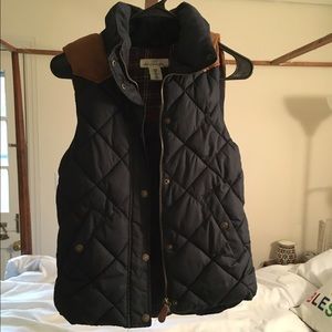 Navy blue puffer vest
