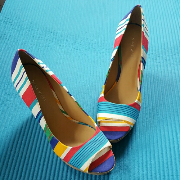 Nine West high wedge