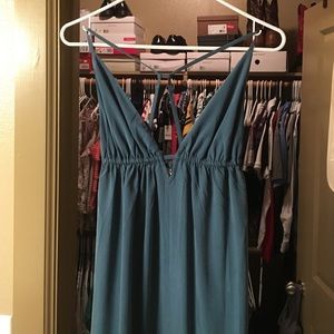 Teal maxi dress