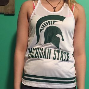 Michigan state university tank top NWOT