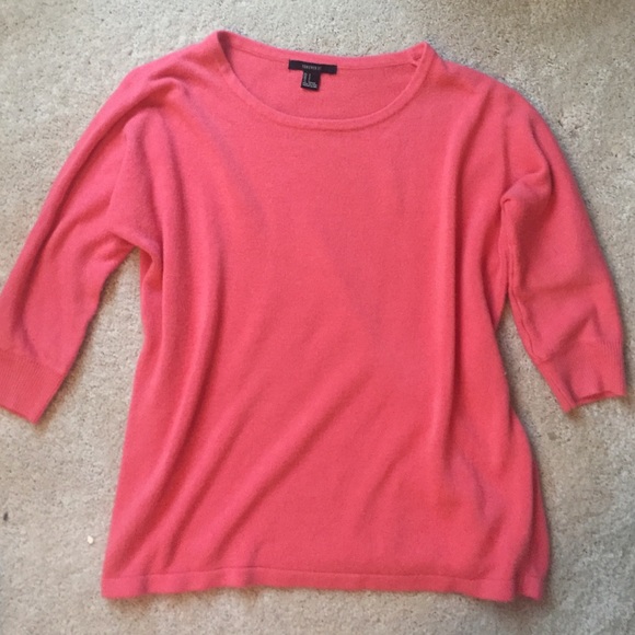 Forever 21 pink 1/4 sleeve sweater